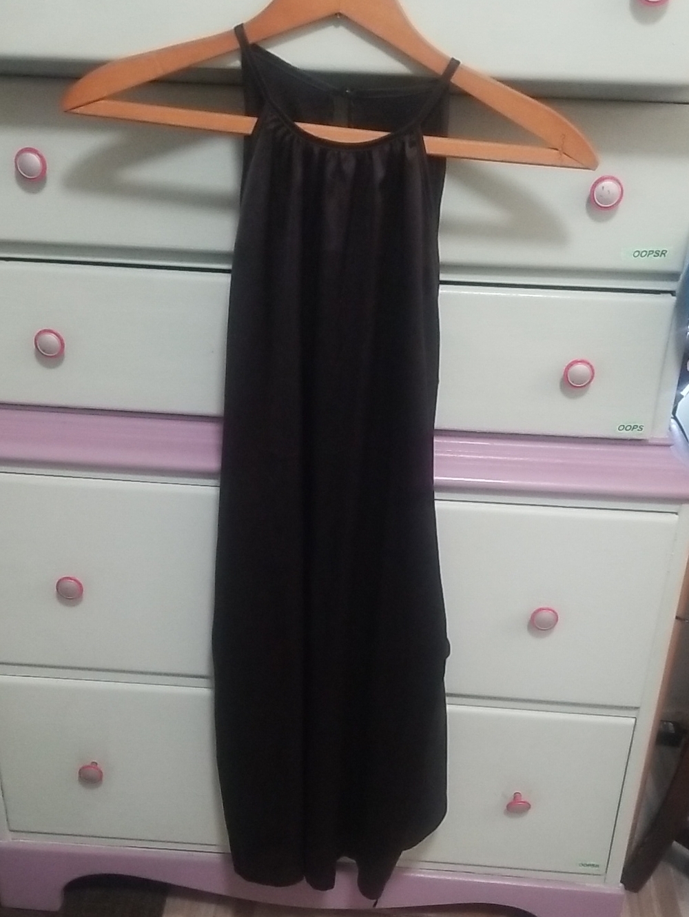 Black Halter Midi Dress